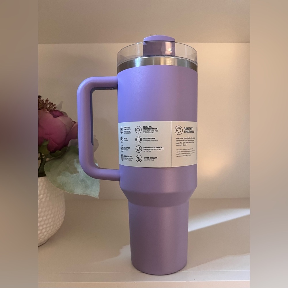 🎉LAST PIECE🎉Stanley 40 oz. Quencher H2.0 FlowState Tumbler‎ Lavender - Picture 3 of 6